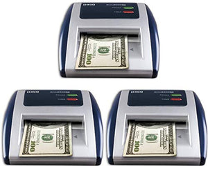 AccuBANKER D450 Pack of 3 Counterfeit Bill Scanner Detector, Immediate banknote verification, Reduces Counterfeit Losses Due to Human Error, Multi-detection Function