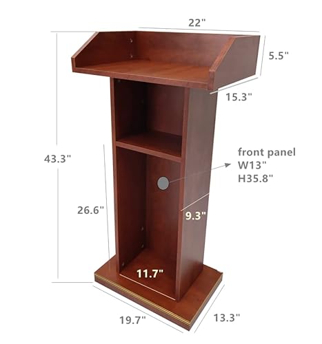 FixtureDisplays Deluxe Wood Podium