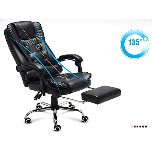 Ergonomic Office Chair with Lumbar Support and Swivel - Black