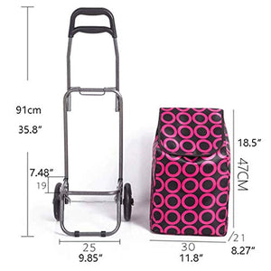 CBLdF Portable Folding Trolley Utility Cart with Wheels