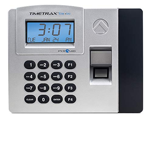 Pyramid TimeTrax Elite TTELITEEK Automated Biometric Fingerprint Time Clock System with Software, Windows Compatible - Made in USA