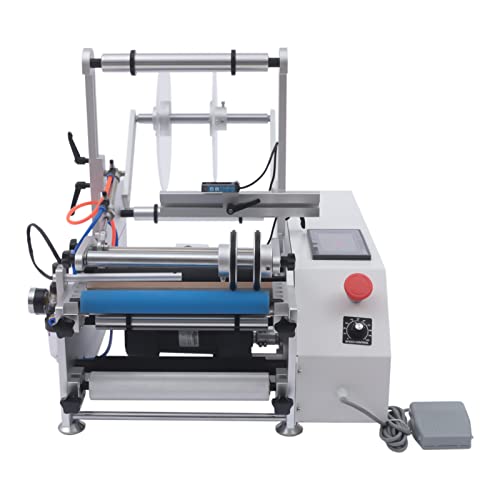 mignonnememe Semi-Automatic Round Bottle Labeler 110V
