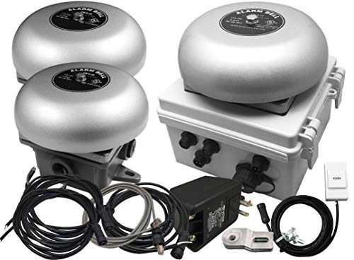 Netbell Linortek Netbell-K-E2M-C 3 Break Bells - LED Clock System with TCP/IP Network Enabled Programmable Bell Timer Controller