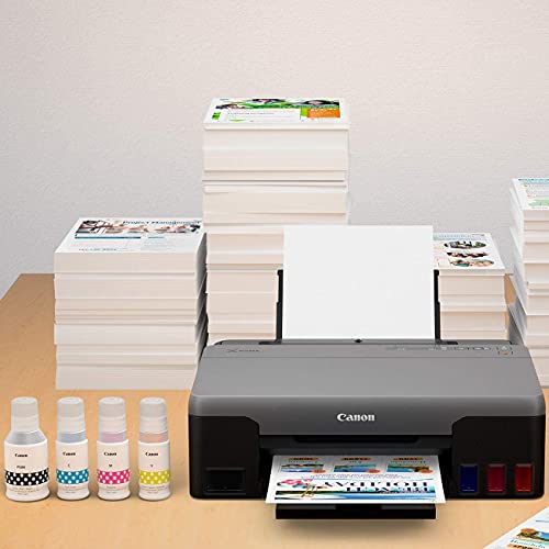 Canon Pixma G3260 All-in-One Wireless MegaTank Printer with Copy, Scan, Photo, Mobile Print 4468C002 and High Yield Refillable Tanks, Ink Set + 2 Extra Black Bundle with DGE USB Cable + Software Kit