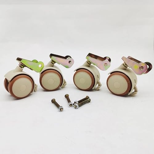 4 Pcs/Lot Solid Wood Crib Universal Wheel Turnover P-Shaped Splint Inserting Rod Screw Rubber Coated