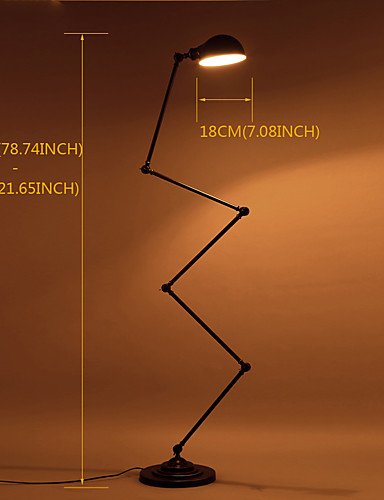 SSBY Northern Europe Contracted Style Long Arm Iron Floor Lamp Office Foyer Bedroon Decoration Floor Light, 110-120v