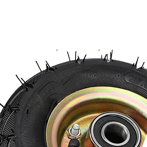 TekniS Alloy Vacuum Tire Directional Casters - 8 Pieces, Strong & Durable, Wear Resistant, High Load-Bearing - Ideal for Hand Trucks & Machine Tools