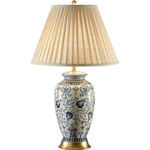 HZB Ceramic Desk Lamp In Chinese Bedroom Living Room