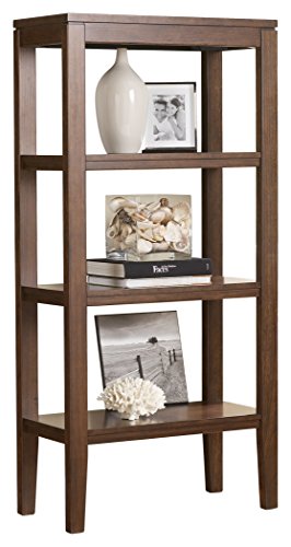 Ashley Furniture Signature Design - Deagan Pier Cabinet - 3 Fixed Shelves - Contemporary - Dark Brown