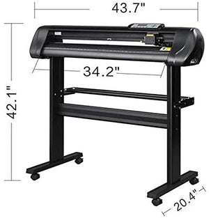 TUFFIOM 34Inch Vinyl Cutter Machine,Vinyl Cutter Plotter with Floor Stand,Vinyl Printer Cutting Machine T-Shirt Decal Bundle Banner Sign Making Tools with Software