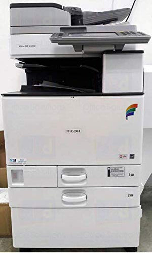 Ricoh Aficio MP C5502 Color Multifunction Printer - 55 ppm, Tabloid-size, Copy, Print, Scan, Duplex, ARDF, 2 Trays with Stand (Renewed)