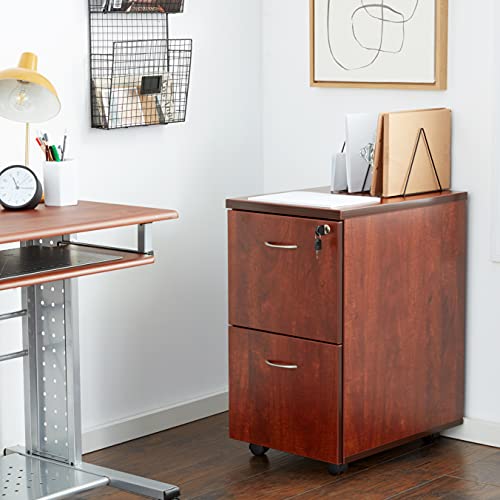 Lorell Mobile Pedestal File/File 16"x22"x28-1/4" Cherry