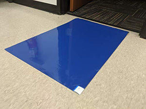 Clean Room Sticky Mats 4 Pads, 30 Sheets per Pad (Blue, 36" x 60")