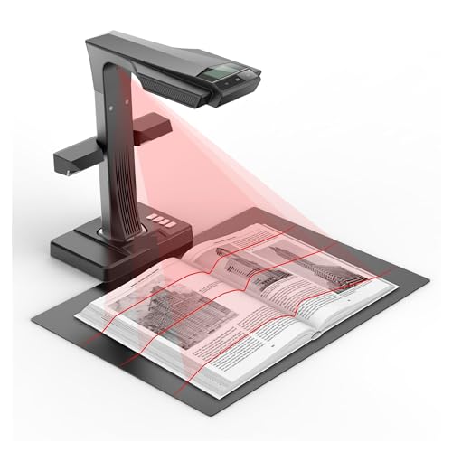 DRMEE Document Scanner ET24 Pro - 24MP HD Camera, A3 Capture, HDMI Support - Windows/MacOS/Linux