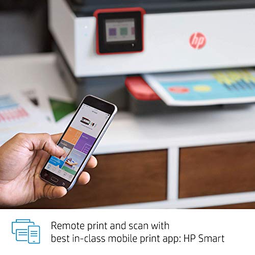 HP OfficeJet Pro 8035 All-in-One Wireless Printer - Smart Home Office Productivity - Coral (4KJ65A) (Renewed)