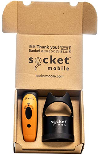 DuraScan D700, 1D Barcode Scanner, Orange & Charging Dock