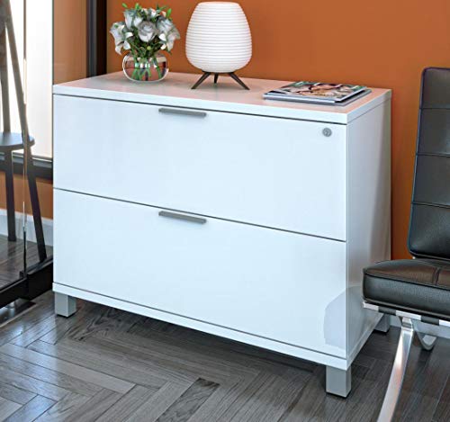 Bestar 120636-1117 Pro Linea Assembled Lateral File Drawer, White