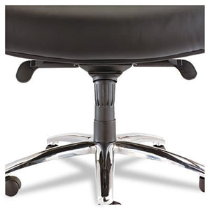 Alera ALERV44LS10C Ravino Big & Tall Series High-Back Swivel/Tilt Leather Chair, Black