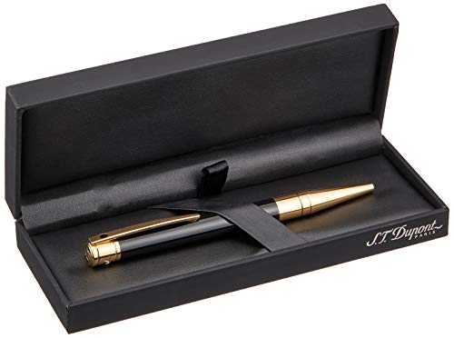 S.T Dupont D-265202 Yellow Gold Finish Ballpoint Pen - Black