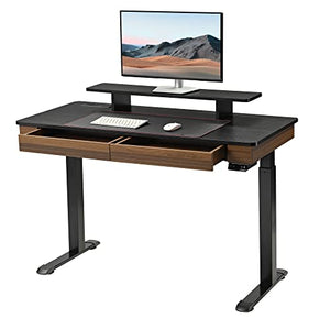 EUREKA ERGONOMIC Standing Desk with 2 Drawers, 55" Dual-Motor Height Adjustable Sit Stand Up Desk