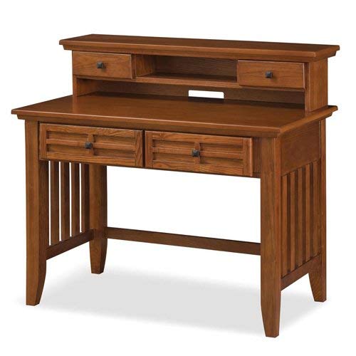 Arts & Crafts Cottage Oak Student Desk & Hutch by Home Styles