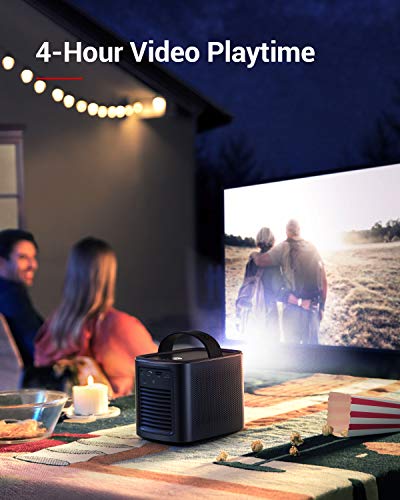Nebula by Anker Mars II Pro 500 ANSI Lumen Portable Projector, Black, 720p Image, Video Projector, 30 to 150 Inch Image TV Projector, Movie Projector, Home Entertainment