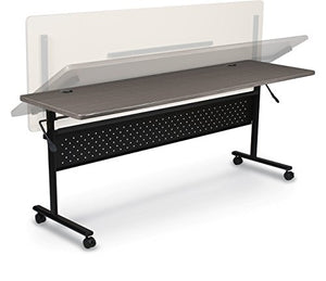 MooreCo Essentials Flipper Training Table 72x24 Low Line Top Black Base (91185)