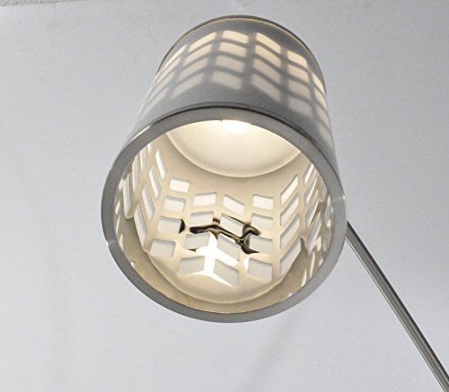 NOVA of California 2311078 Flora Contemporary Three Light Arched Floor Lamp, Metal with Weathered Brass Finish and Dimmer Switch, Modern Over The Sofa Living Room Light