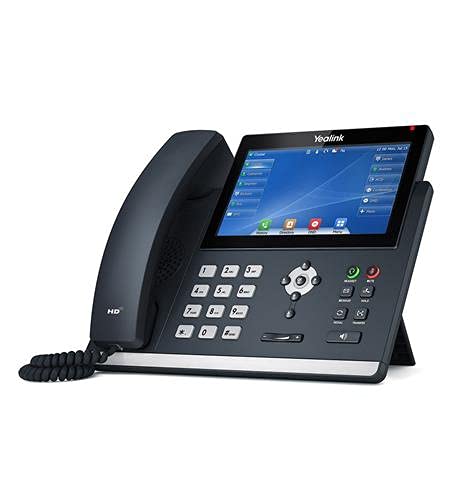 Yealink SIP-T48U IP Phone [5 Pack] - 7-Inch Color Touch Screen Display, 16 Lines - Dual USB Ports, Dual-Port Gigabit Ethernet - PoE (Renewed)