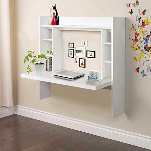 2021 New Floating Desk Hanging Desk for Small Space,Anti-Fall,Wall Mounted Computer Desks Home Office Desk,Compact Workstation Drop-Leaf Table for Laptop PC Notebook