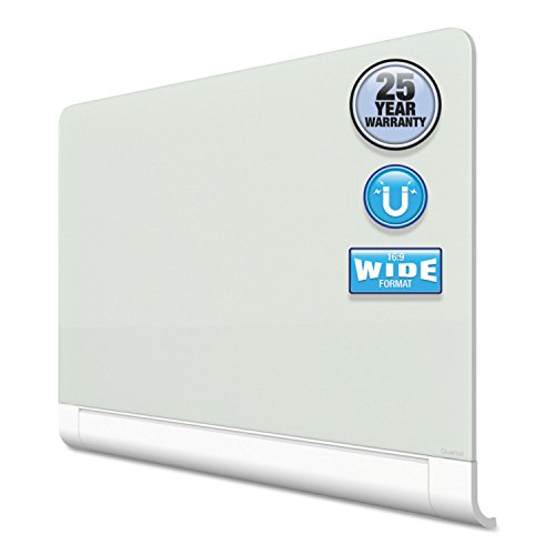 Quartet G5028ht Horizon Magnetic Glass Marker Board With Hidden Tray, 50 X 28, White