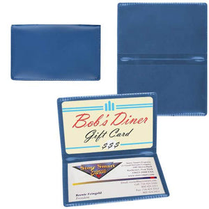 StoreSMART Metallic Blue Folding Business Card Holders - 500 Pack - Polypropylene Plastic (RPP2915MB500)