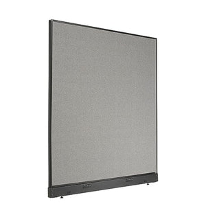 Global Industrial Electric Office Partition Panel, Gray 60-1/4"W x 64"H