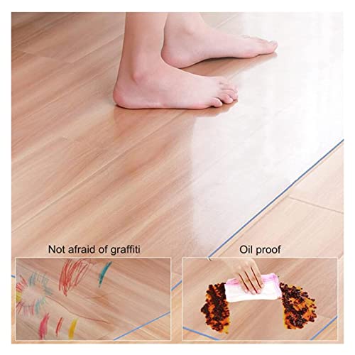 YUYI Clear PVC Desk Chair Mat 1.5mm - Floor Protector Waterproof Non-slip Mat