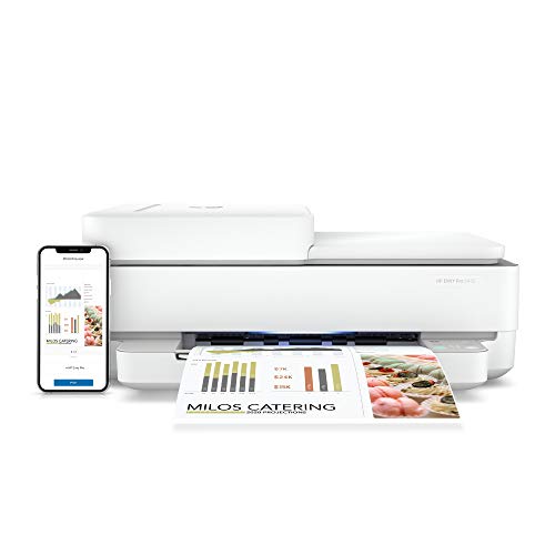 HP ENVY Pro 6455 Wireless All-in-One Printer, Mobile Print, Scan & Copy, Auto Document Feeder, Works with Alexa (5SE45A)