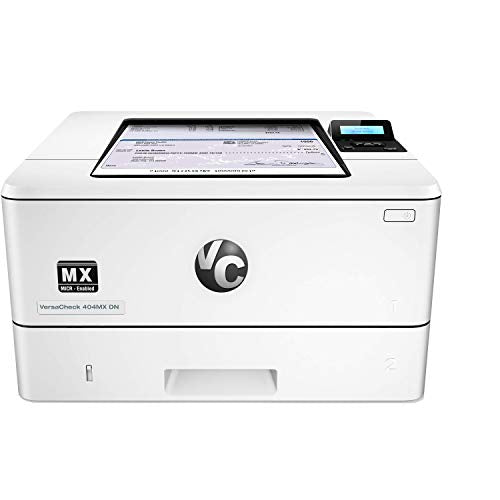 VersaCheck HP Laserjet M404 MX MICR Check Printer and VersaCheck Professional Check Printing Software Bundle, White (M404MX) (M404dn MX)