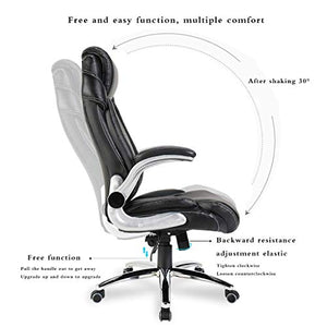 CLoxks Executive Office Chair - High-Grade PU Leather, Adjustable Height, Ergonomic Design