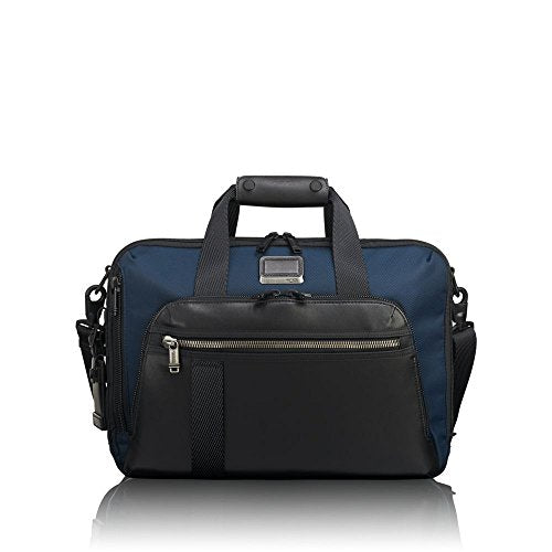 Tumi Men's Alpha Bravo Mountain 3 Way Briefcase, Navy, Blue, One Size
