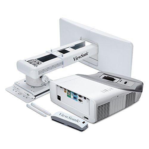 ViewSonic PS750HD 3000 Lumens 1080p HDMI Interactive Ultra Short Throw Projector with Wall Mount