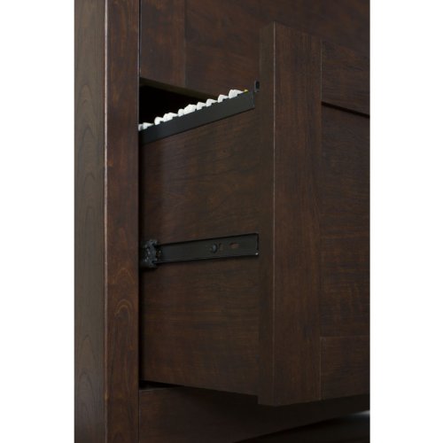 Buena Vista L Shaped Desk with 2 Drawer File Cabinet