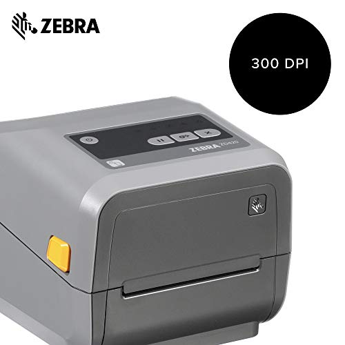 Zebra - ZD420c Ribbon Cartridge Desktop Printer for Labels and Barcodes - Print Width 4 in - 300 dpi - Interface: Wifi, Bluetooth, USB - ZD42043-C01W01EZ