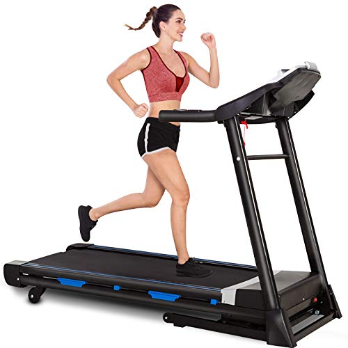 FUNMILY Treadmill with Incline & 300 lbs Weight Capacity, 3.25HP Folding Treadmill for Home with Automatic Incline, Electric Running & Walking Treadmill