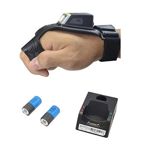 Barcoder DSF-WR2, Wireless Bluetooth Hands-Free Wearable 2D/1D Glove Scanner, Cradle, Spare Battery