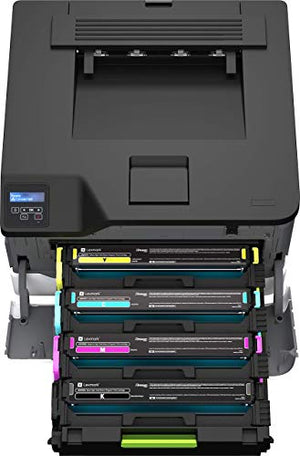 Lexmark C3326dw Color Laser Printer with Wireless Capabilities, Standard Two-Sided Printing, Two Line LCD Screen with Full-Spectrum Security and Prints Up to 26 ppm (40N9010) (Renewed)