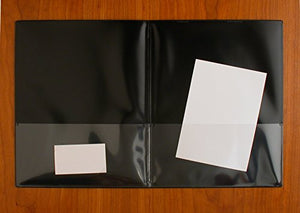 StoreSMART® Black Plastic Archival Folders 100-pack - Letter-Size Twin Pocket - (R900BK100)