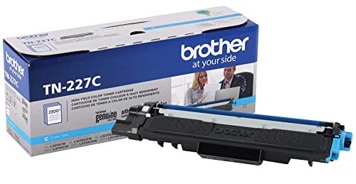 Brother TN227 4 High Yield Color Toner Set (BK/C/M/Y) (1) TN227BK, (1) TN227C, (1) TN227M, (1) TN227