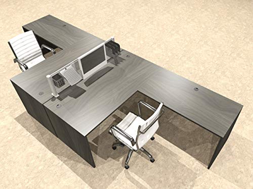 Two Person Modern Divider Office Workstation Desk Set, OT-SUL-FPW55