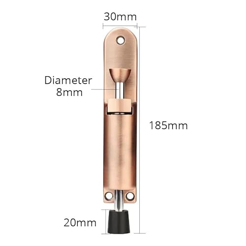 Foot-Operated Lever Door Stop Adjustable Kickdown Bronze Hardware