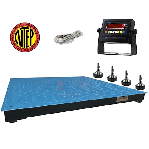 SellEton SL-800-4x4-NTEP Industrial Warehouse Floor Scale | 5000 lbs x 1 lb