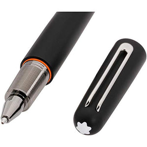 Montblanc M Ultra Black Ballpoint Pen & Notebook #145 Lucky Orange Set 117085